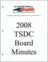 Text: [Minutes for the 2008 meeting of the TSDC title page]