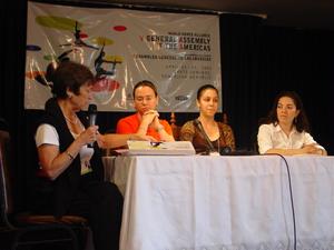 Primary view of object titled '["Our Students' Voice" forum at the 2003 World Dance Alliance General Assembly]'.