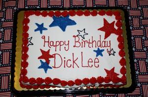 Primary view of object titled '[TXSSAR Chapter member Dick Lee birthday cake]'.