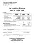 Primary view of [TDNA Advertising Linage Report for the Plainview Daily Herald, October 2008]