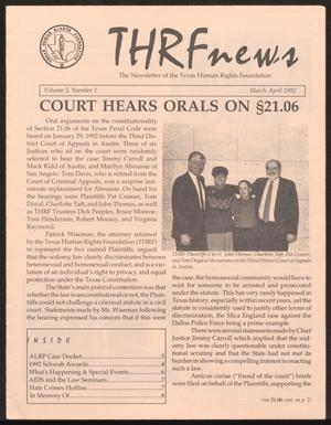 Primary view of object titled 'Court Hears Orals on 21.06, Volume 5, Number 1, March-April 1992'.