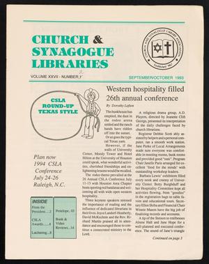 Primary view of object titled 'Church & Synagogue Libraries, Volume 27, Number 2, September/October 1993'.