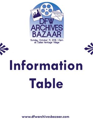 Primary view of object titled '["Information Table" poster]'.