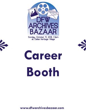 Primary view of object titled '["Career Booth" poster]'.