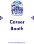 Text: ["Career Booth" poster]