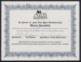 Primary view of [AIDS Mastery certificate for Mary Franklin]