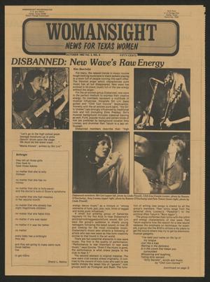 Primary view of object titled 'Womansight: News for North Texas Women, Volume 3, Number 4, October 1982'.