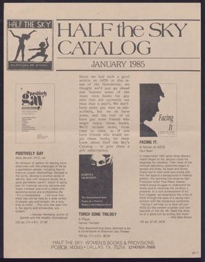 Primary view of object titled 'Half the Sky Catalog - January 1985'.