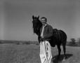 Photograph: [Johnny Hay with a horse]