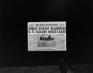 Primary view of object titled '[Fort Worth news headline]'.