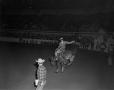 Photograph: [Bucking horse in arena]