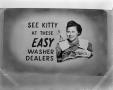 Photograph: [Advertisement for Easy Washer Dealers]