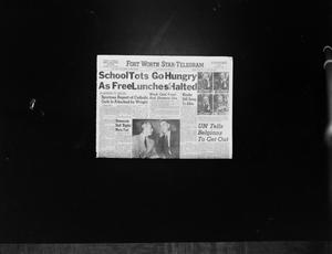 Primary view of object titled '[Free lunches headline]'.