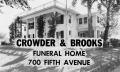 Photograph: [Crowder & Brooks Funeral Home]