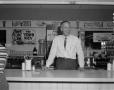 Photograph: [Fountain manager at drug store]