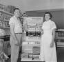 Photograph: [Cook Book Cake display at Bill's Drive-In]