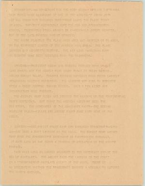 Primary view of object titled '[News Script: Summit talks]'.