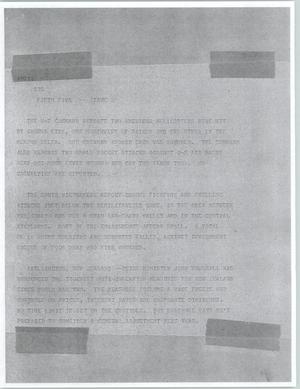 Primary view of object titled '[News Script: Vietnam report]'.