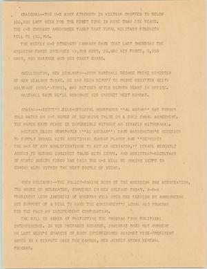 Primary view of object titled '[News Script: Military strength]'.