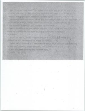 Primary view of object titled '[News Script: Governor voting]'.