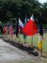 Photograph: [Chapter flags in row at Jester Park]