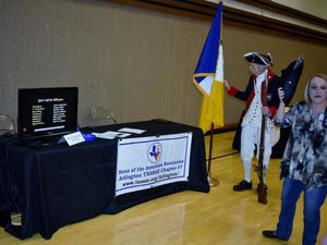Primary view of object titled '[TXSSAR table at Arlington event, April 7, 2018]'.