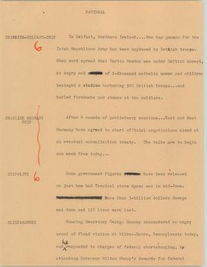 Primary view of object titled '[News Script: National]'.