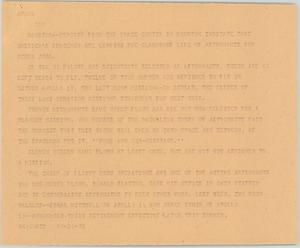 Primary view of object titled '[News Script: Houston space center]'.