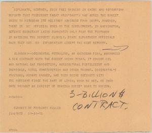 Primary view of object titled '[News Script: Sadat]'.