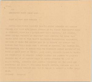 Primary view of object titled '[News Script: Democratic unity meeting]'.