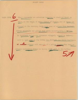 Primary view of object titled '[News Script: Boortz trial]'.