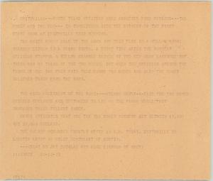 Primary view of object titled '[News Script: Smithville bank robbery]'.