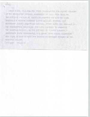 Primary view of object titled '[News Script: Briscoe protest]'.
