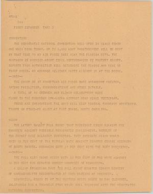 Primary view of object titled '[News Script: Convention]'.