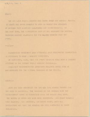 Primary view of object titled '[News Script: News roundup]'.