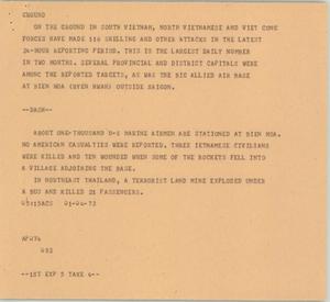 Primary view of object titled '[News Script: Ground]'.