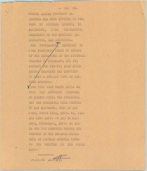 Primary view of object titled '[News Script: Dallas symphony orchestra]'.