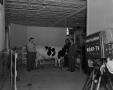 Primary view of [Photograph of Doc Rhuman in a cow lab]