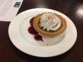 Photograph: [Personal pumpkin pie at Mean Greens Cafeteria]