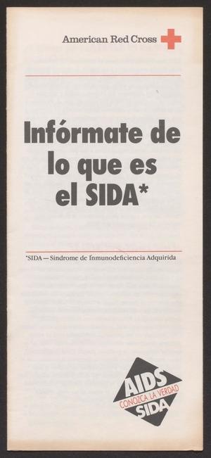 Primary view of object titled 'Informate de lo que es el SIDA'.