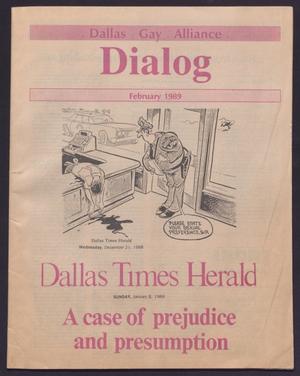 Primary view of object titled 'Dialog, February 1989'.