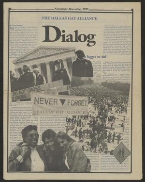 Primary view of object titled 'Dialog, November-December 1987'.