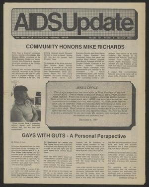 Primary view of object titled 'AIDS Update, Volume 3, Number 1, January 1988'.