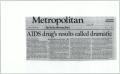 Primary view of [Clipping: AIDS drug's results called dramatic]