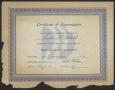 Primary view of [Linda Mitchell Certificate of Appreciation]