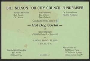 Primary view of object titled 'Bill Nelson for City Council Fundraiser'.