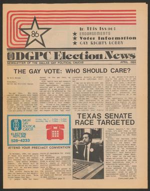Primary view of object titled 'The Gay Vote, Who should care? April 1986'.