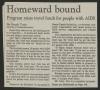 Primary view of [Clipping: Homeward bound: Program raises travel funds for people with AIDS]