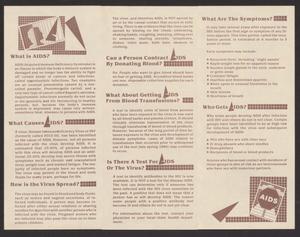 A three panelled booklet. The panel on the left has a graphic at the top. Under it are three sections of paragraphs. The panel in the middle has four sections, and the panel on the right has two section with a graphic at the bottom.