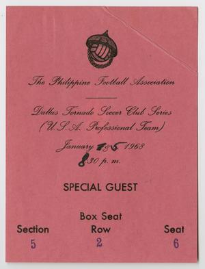Primary view of object titled 'The Philippine Football Association'.
